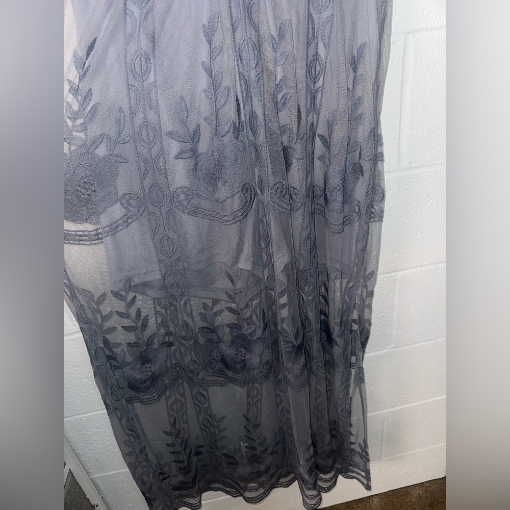 Eleter Deep V-Neck Lace Romper Dress NWT - Picture 7 of 8